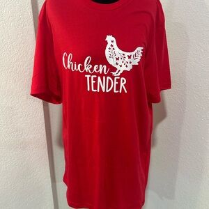 Bella Canvas Red Chicken Tender Tee